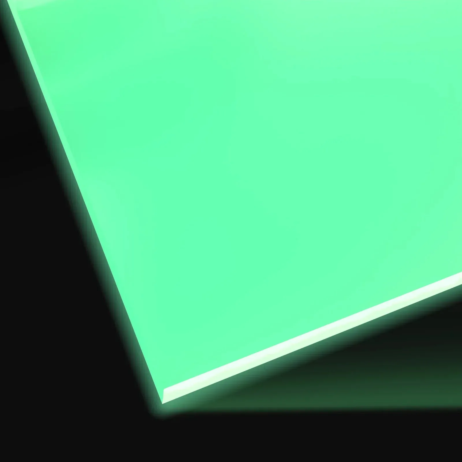 1/8" Pale Green Glow in the Dark Acrylic Sheet Plexiglass (3pcs)