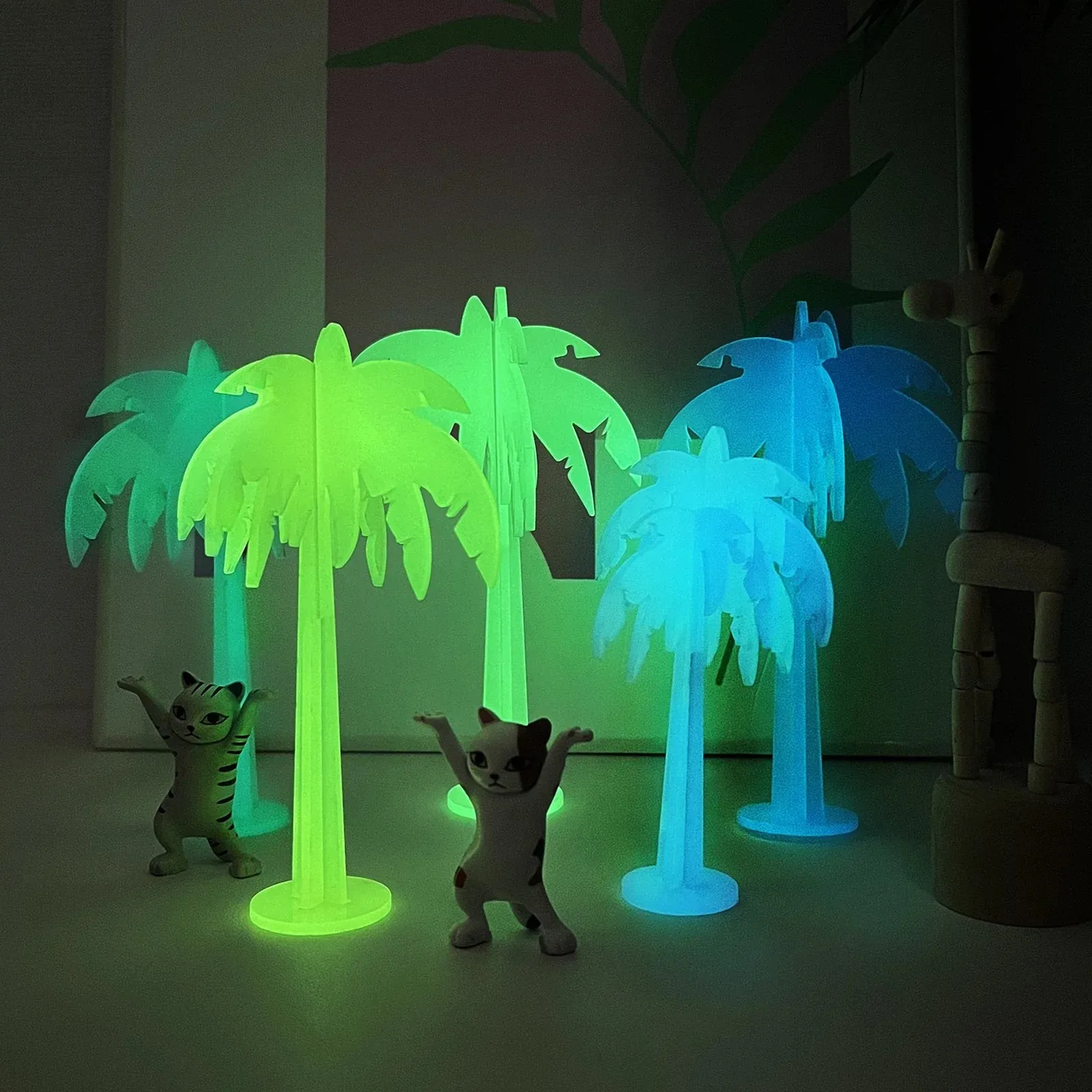 1/8" Pale Green Glow in the Dark Acrylic Sheet Plexiglass (3pcs)