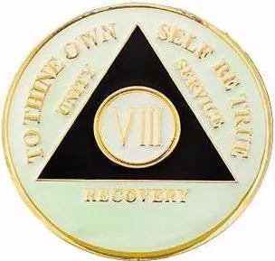 AA Medallion Glow in the Dark Coin