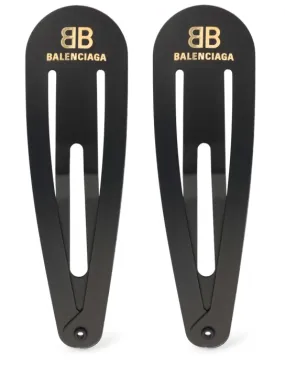 Balenciaga   Set of 2 Holli hair clips 
