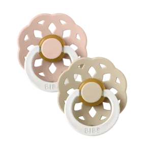 BIBS Dummies - Boheme Glow 2 Pk Blush/Vanilla