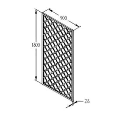 Forest Hidcote Lattice 180cm x 90cm