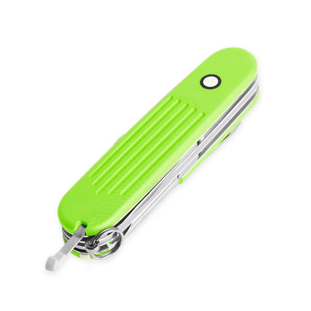 G10 SAK Scales Fullered - Neon Green