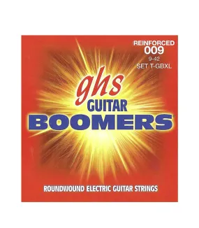 GHS Electric Guitar String Reinforced Boomers- Extra Light 0.09 - 0.42 Gauge