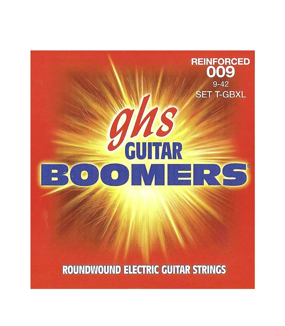 GHS Electric Guitar String Reinforced Boomers- Extra Light 0.09 - 0.42 Gauge
