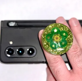 Handmade Lucky Flower Phone Grip