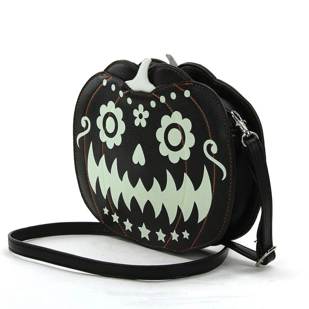 Jack O Lantern Crossbody Bag Glow in the Dark