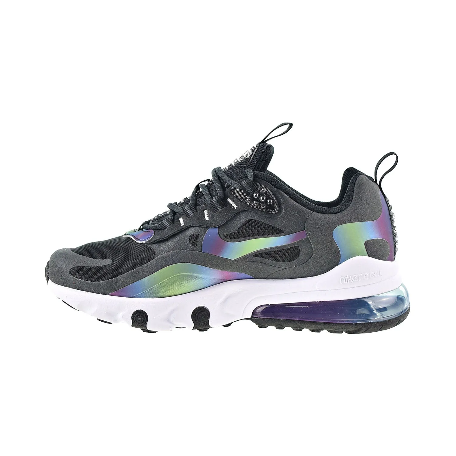 Nike Air Max 270 React 20 "Bubble Pack" Big Kids' Shoes Dark Smoke Grey-Black