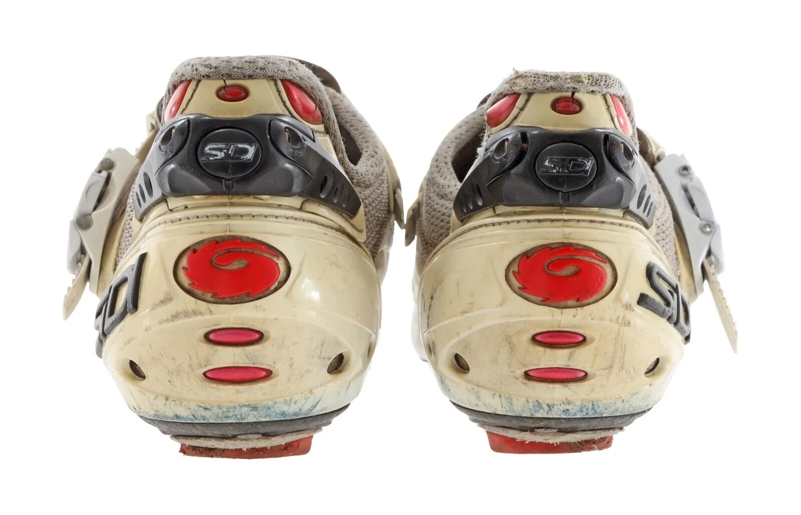 Sidi Ergo 3 Carbon Road Bike Shoes EU 44 US Men 10 WHITE 3 Bolt Race Cycling